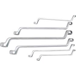 Podwójne oczkowy set - CV-Stal - E6 do E24mm - 6 sztuk - głębokie przesunięcia - f
