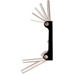 Fold Up Allen Key - 7-Partite - 2,5 To 10 mm