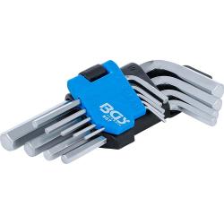 Shot Arm Allen Wrench Set - 9-Partite - 1.5 To 10 mm