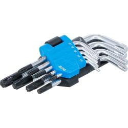 TS-Star Allen Wrench Set- 9-Partite - With Frontal Bore - T10 To 50