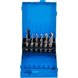 HSS-G Drills- And Thread Cutting Set - 7-Partite