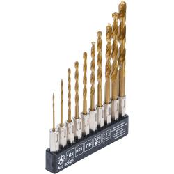 HSS Bor Set - Titanium belagt - 10 stykker