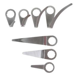 Set lame da taglio - per estrattore vetri ad aria compressa 3218-7 pz. "BGS"