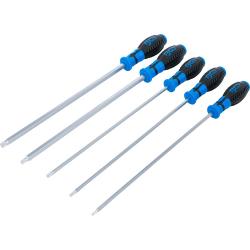 XZN Skrutrekker sett - 5 stk - M4, M5, M6, M8 og M10 - bladlengde 300 mm