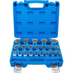 Sockets - 12,5 1/2 - 12-punkts - 8-36 mm - 21 stk.