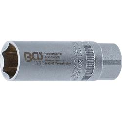 Zündkerzen-Einsatz - mit Haltefeder - Zündkerze 16 mm bis 21 mm  - Länge 65 mm