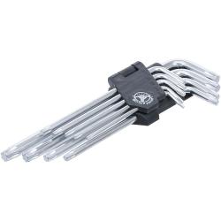 TORX - kulma ruuviavainsarja - T10 ja T50 - 9 kappaletta - pidemmät