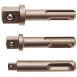 Adapter Set - SDS na placu - 3/8 ", 1/2", "twardy i 1/4