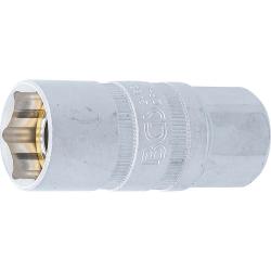 Zündkerzen-Einsatz - 21 mm - mit Magnet - Antrieb- 1/2" außen 6-Kant
