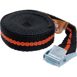 Tensioning strap - with clamp closure - width 25 mm - length 3.5 m - tensile force up to 122.5 daN (120 kg)