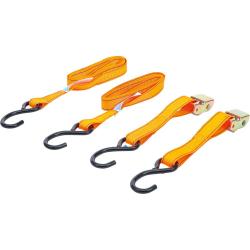Load retaining strap set - 2-piece - length 2.0 m - width 25 mm - tensile strength up to 122 kg - GS-tested