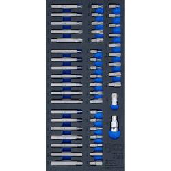 Tray Tool - kombinacja bitów Set - 1/3 depozyt - CV-Stal - 49 szt.
