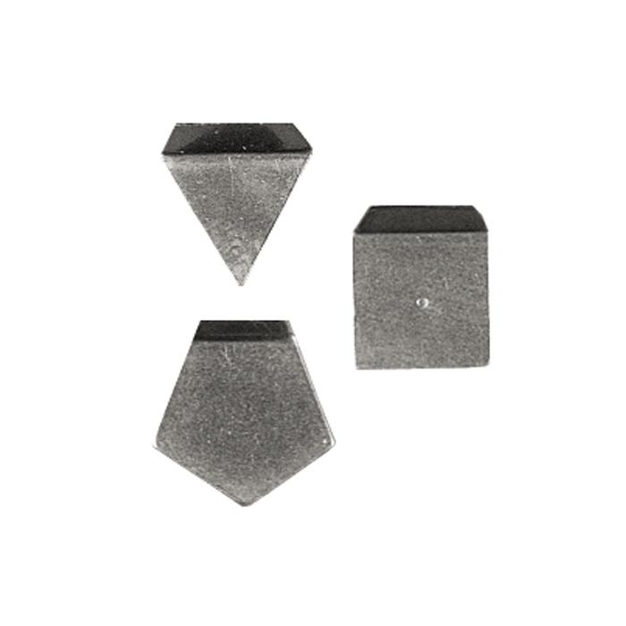 Test di peso E 2 - 1 mg a 500 mg - forma di piastrine - in alluminio o argento nickel