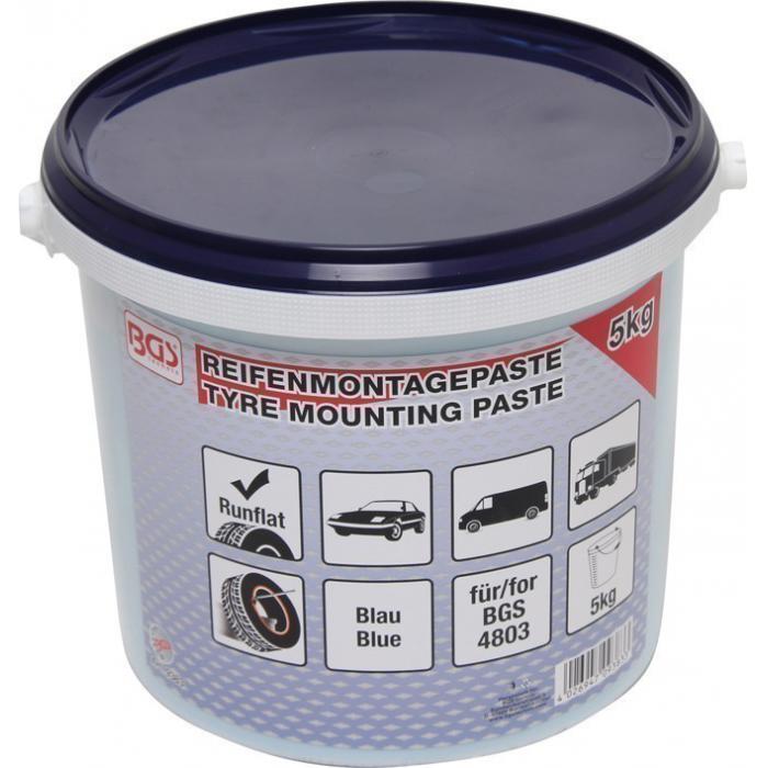 Reifenmontagepaste - für Runflat Reifen - Farbe Blau - 5 kg Eimer