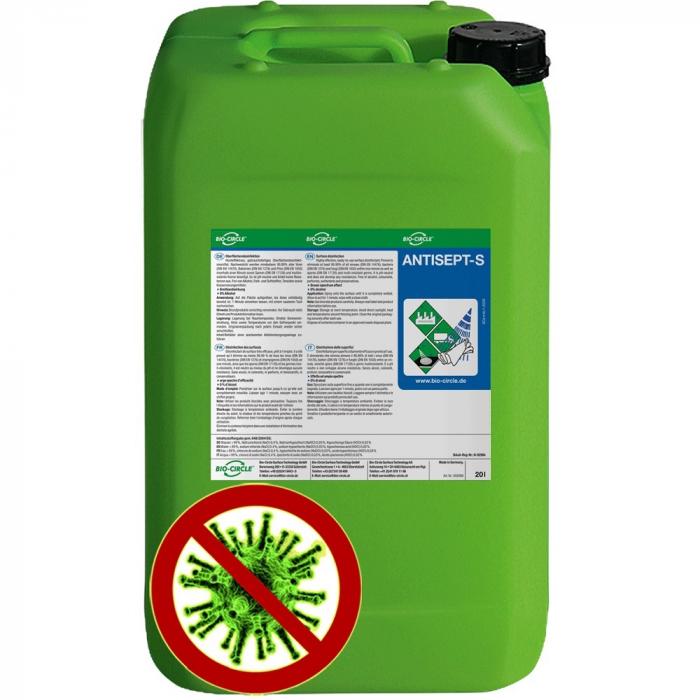 Surface disinfectant ANTISEPT-S - alcohol-free - content 500 ml to 20 l