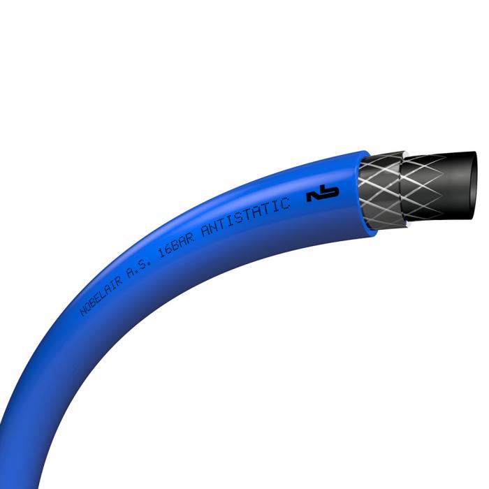 PVC-slange Nobelair® AS - indvendig Ø 7 til 12 mm - udvendig Ø 14 til 20 mm - længde 20 til 40 m - farve blå - pris pr.