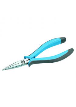 Electronic needle nose pliers - 165 mm - extra long jaws - with cut - ESD