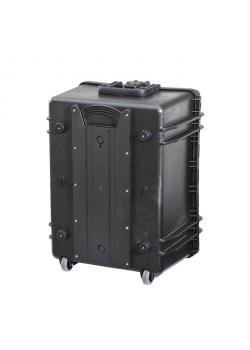 Koffer - Farbe schwarz - mit Rollen - Wasserdicht - 687 x 528 x 366 mm