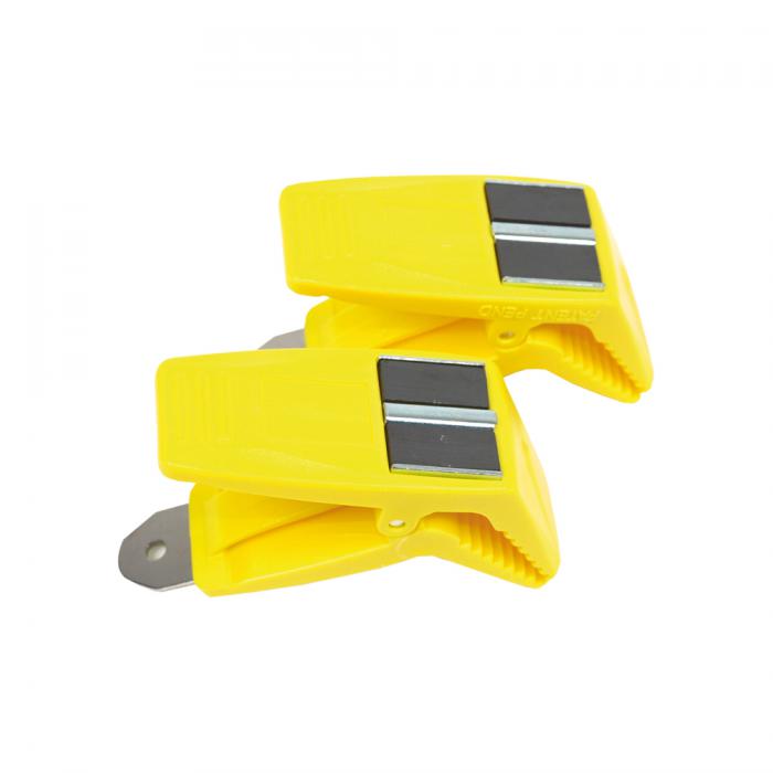 Magnetischer Pinselhalter mit 2 Magneten Farbdosen Halteklammer Farbhalter NEU