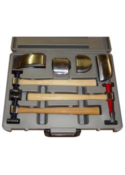 Dent removal set "Profi" - 7 pcs - hammers & anvils - in case - weight 7,5 kg