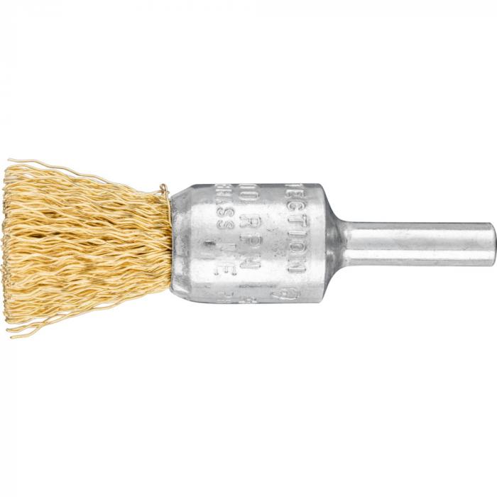 PFERD spazzola PBU con gambo - filo di ottone - slegato - ø esterno da 10 a 20 mm - materiale di rifilatura-ø 0,30 e 0,50 mm - confezione da 10 - prezzo per confezione