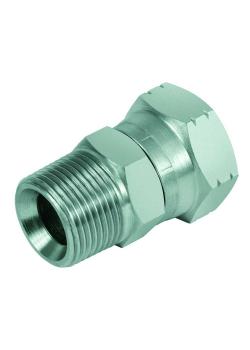 Straight screw-in adapter - Chrome-plated steel - NPT-AG 1/8 "to 1 1/2" to NPSM-IG 1/8 "to 1 1/2"
