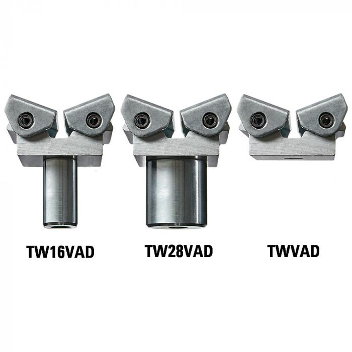 Attacco di serraggio per tavolo Vario TWVAD / TW16VAD / TW28VAD - Bullone Ø 16 e 28 mm - PU 2 pezzi / borsa - Prezzo per unità