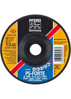 Grinding disc - PFERD - for steel / stainless steel - hardness L - Ø 100 to 230 mm - 10 pcs. - price per pack