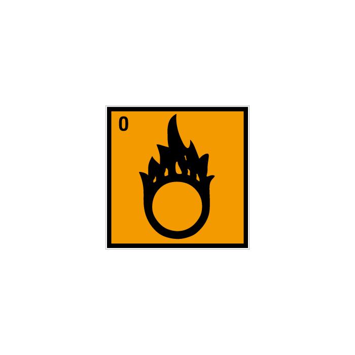Gefahrstoffzeichen "Brandfördernd" - 50 mm bis 400 mm