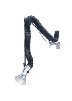 Extraction arm R 6500-200EXHC - 6500 mm - Ø 200 mm - Stainless steel - with chemically resistant hose
