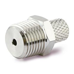 Gerade Schraubverbindung mit Überwurfmutter M-H - miniatur - Messing - Schlauch-Ø 4/2,5 oder 6/4 mm - AG R 1/8" - VE 10 Stück - Preis per Stück