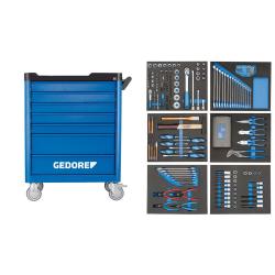 Gedore tool trolley - workster smartline - with 190-piece assortment