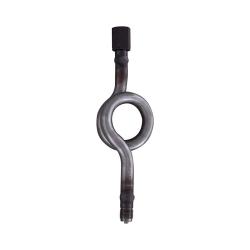 Siphon - circular shape - steel or stainless steel - with connection spigot - G 1/2" - DIN 16282 - Price per piece