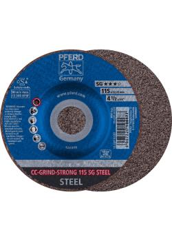 Grinding wheel - PFERD - CC-GRIND-STRONG - SG STEEL - outside Ø 115 to 125 mm - PU 10 pieces - Price per PU