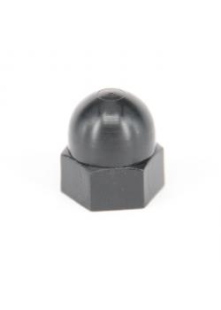 Cap Nuts - simile a DIN 1587 - M 3 a M 12 - nero in nylon / poliammide nero