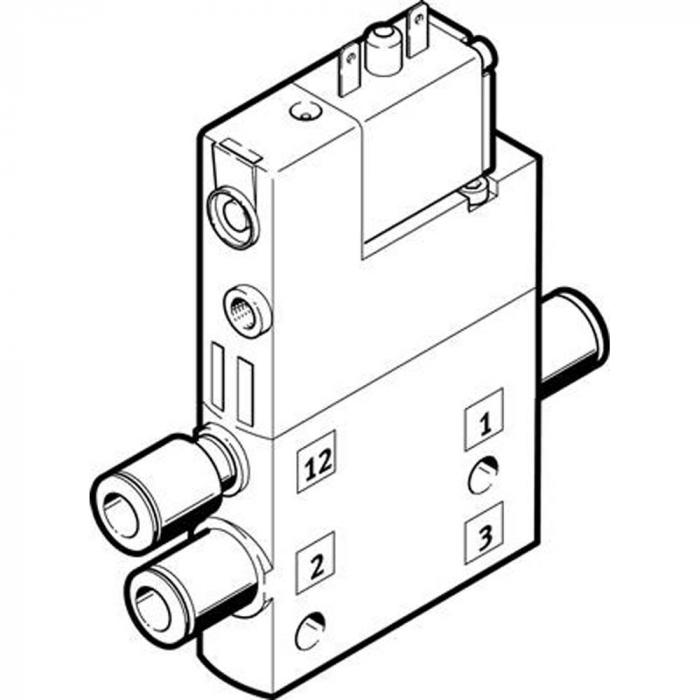 FESTO - Solenoid valve - CPE14 - 3/2-way - monostable - normally closed/open - 24 V DC - price per piece