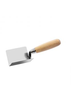 Inner or outer corner Trowel 90 ° - stainless steel - wood - 80 x 60 mm