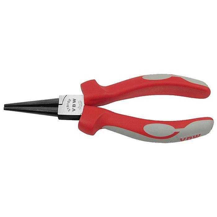 Round nose pliers - polished - length 140 / 160 mm - multicomponent handles