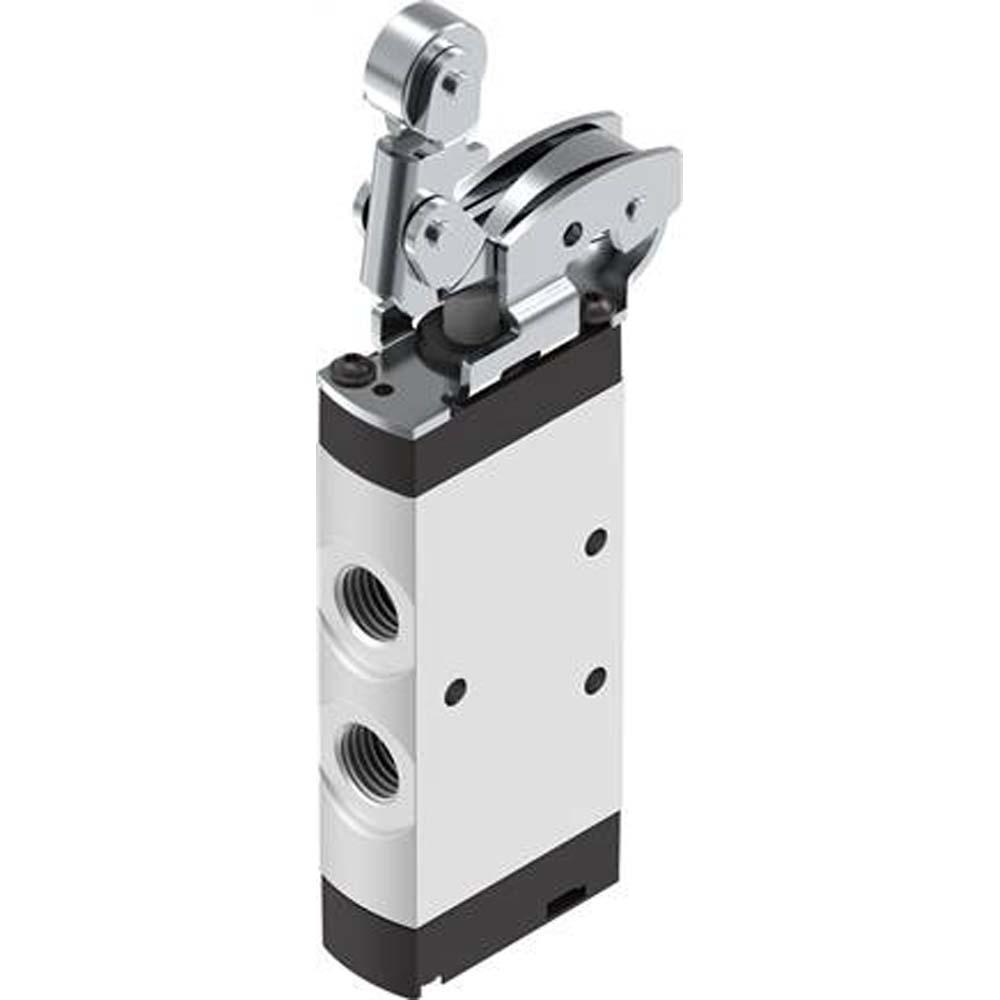 FESTO - VMEF-K-M52 - Toggle roller lever valve - 5/2-way valve - Aluminum housing - PN 10 bar - Connection G 1/8" or G 1/4"