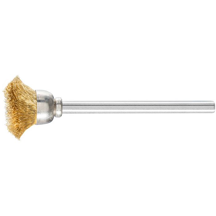 Pot brush - PFERD - Brush Ø 15 or 18 mm - with brass trim