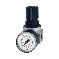 Regulator ciśnienia multifix-mini - BG 0 - G 1/8" lub G 1/4" - PE maks. 16 bar - zakres regulacji od 0,1-3 do 0,5-10 bar - z manometrem