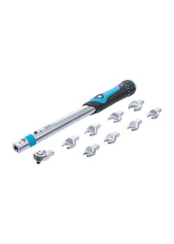 Torque wrench set - 10 to 50 Nm - with plug-in tools - 10 pcs.