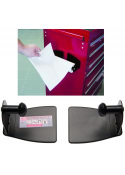 Support pour rouleau de papier magnétique - Porte-rouleau Ø 33 mm - max. environ 2 Kg - 2 pièces.
