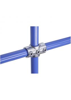 Cross connector "Normafix" - galvanized malleable cast iron - type 119 - 2 outlets - Ø 26.9 to 60.3 mm - price per piece
