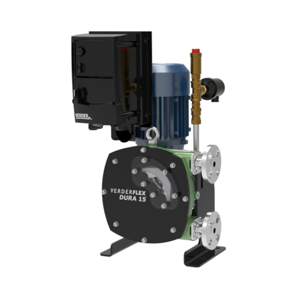 Pompe péristaltique Verderflex iDura15 - 6 bar - 0,75 kW - 35-410 l/h - Tuyau NR/EPDM/NBR/NBRF ou CSM - 230 ou 400 V