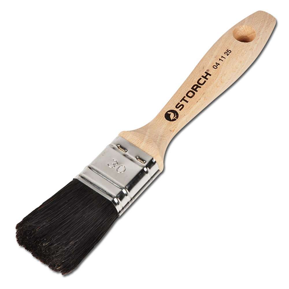 Flat Brush - Black China Bristle - Professional Quality - 30-100 mm Width