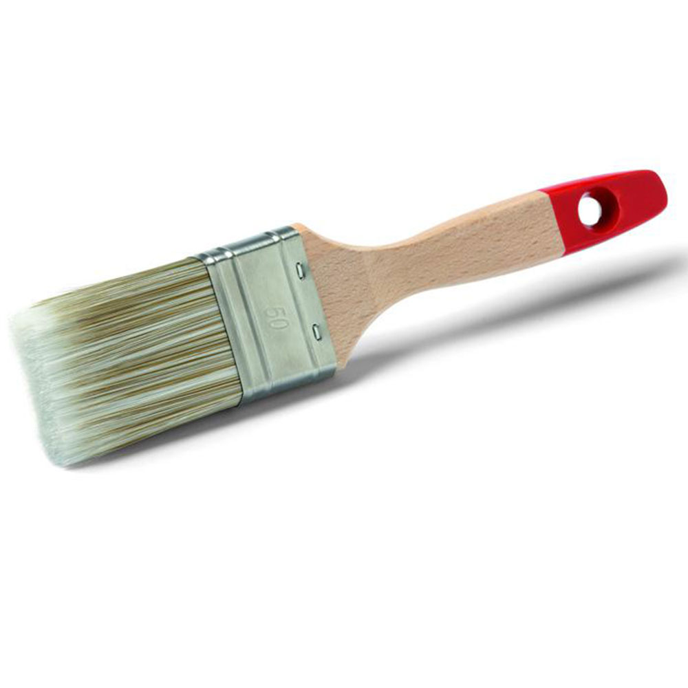 Flat brush Allround - width 30 to 70 mm - stainless ferrule - wooden handle natural - VE 12 pieces - price per VE