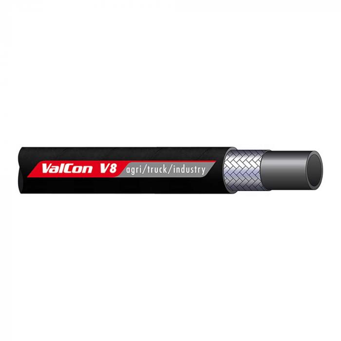 ValCon® 1-Draht-Geflechtschlauch - Gummi - DN 6 bis 25 - max. Außen-Ø 14,1 bis 36,6 mm - PN 88 bis 225 - Preis per Rolle