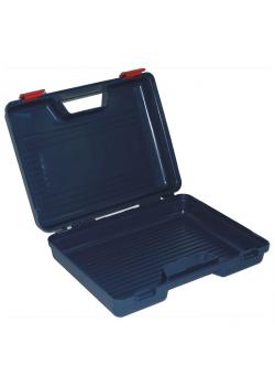 Boîte à outils - renforcée - vide - couleur bleue - 390 x 300 x 114 mm
