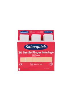 Salvequick® fingerbandasje - REF 6496 - elastisk - PU 6 stk med 30 plaster